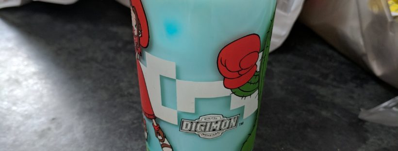 Recreating the Digimon Pop-up Cafe items: Gabumon's Guzzling Blue Milk