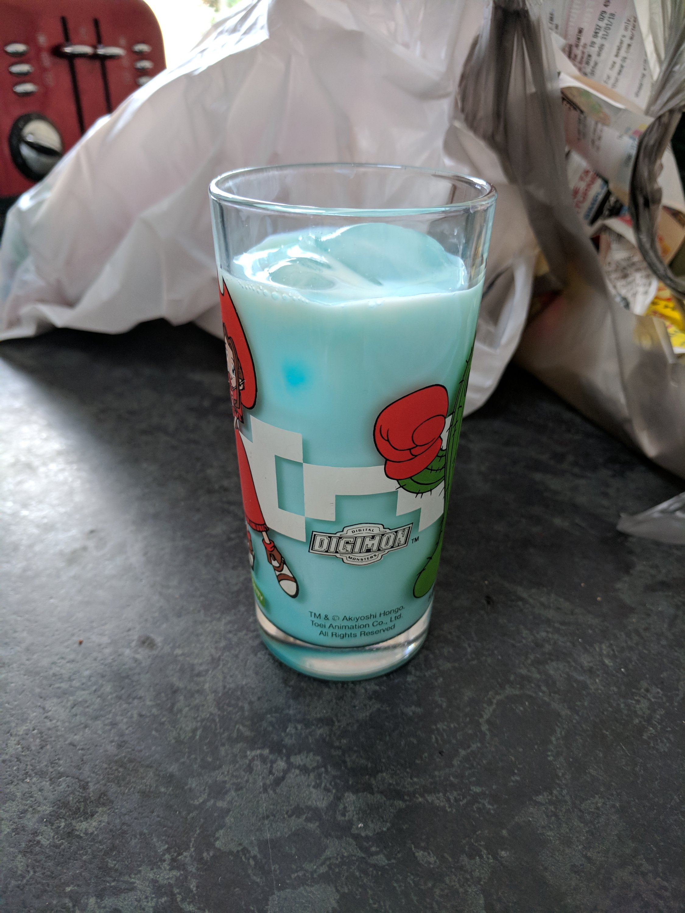digimon Recreating the Digimon Pop-up Cafe items: Gabumon's Guzzling Blue Milk Misc Digimon