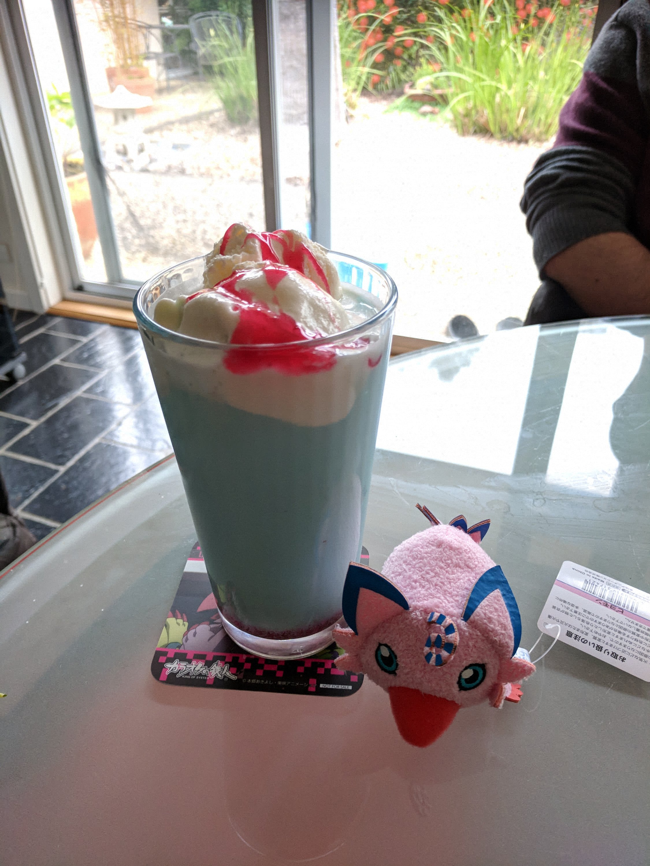 digimon Recreating the Digimon Pop-up Cafe Menu items: Piyomon's Sweet-Strawberry Drink Misc