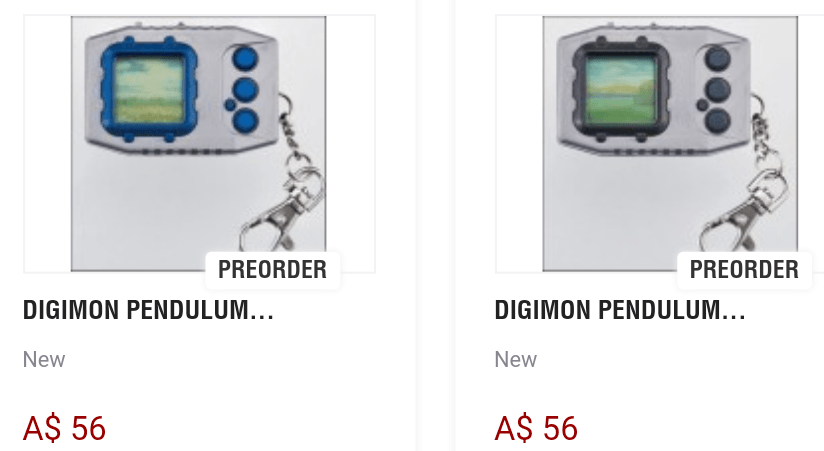 digimon Nippon Yasan have the two new Digimon Pendulums up for pre-order! Misc
