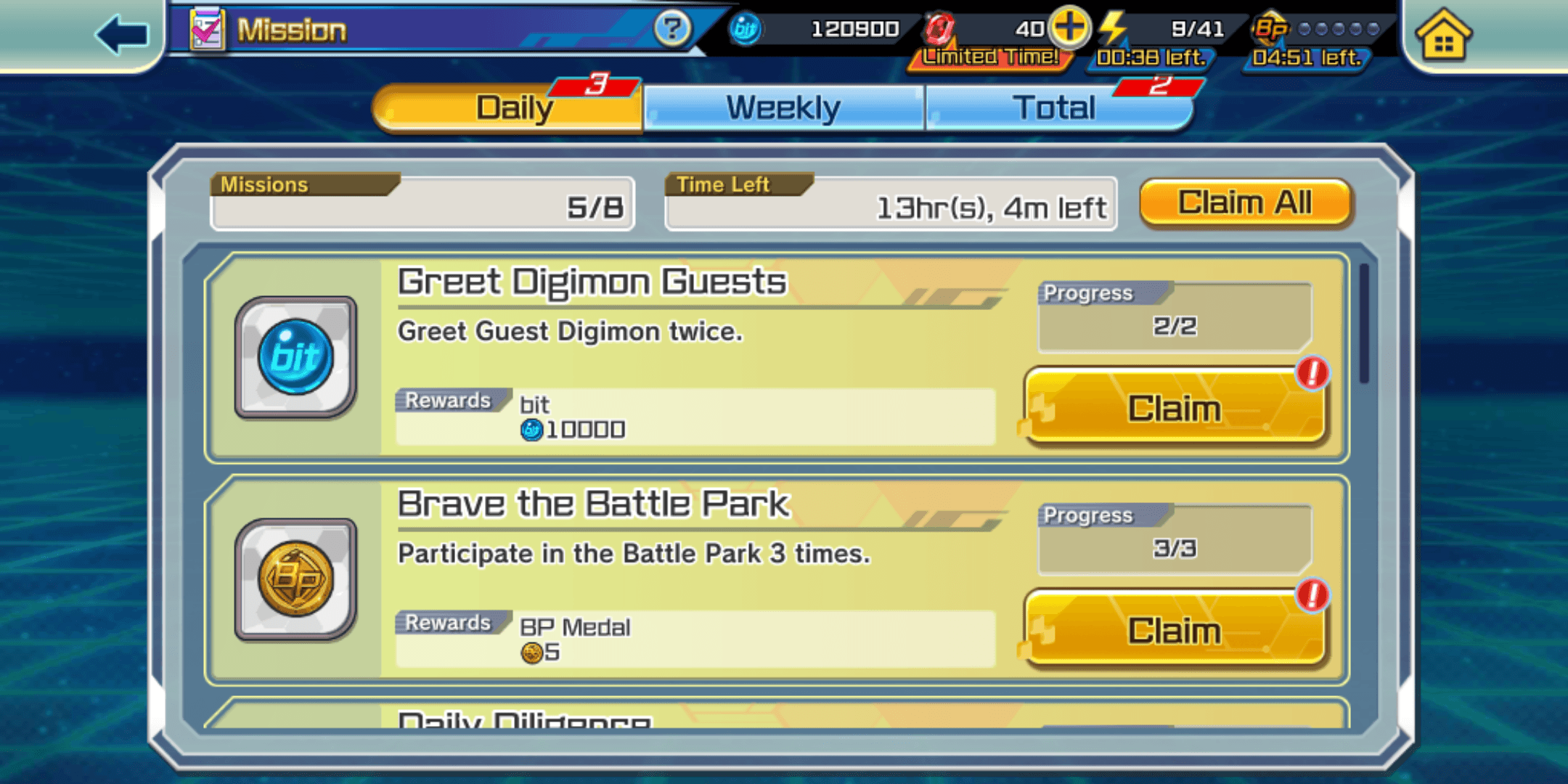 digimon rearise review claim all missions