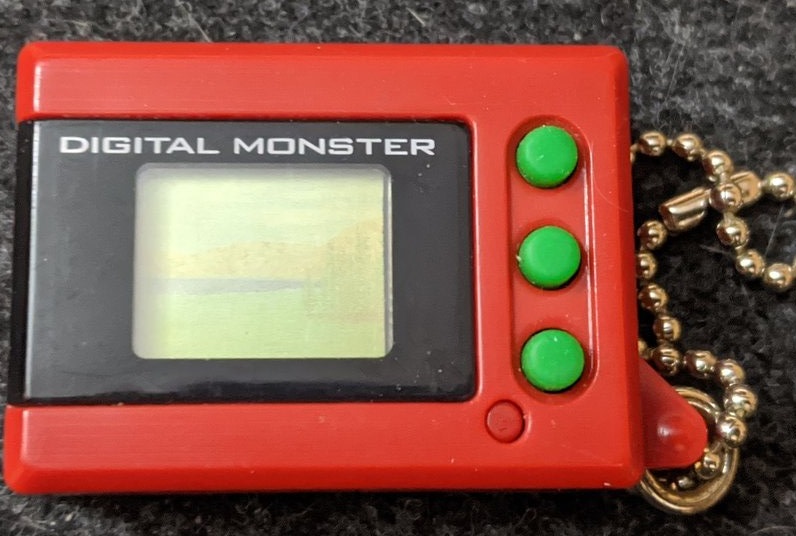 Digimon Digital Monster Mini Shells V1 red