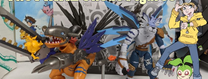 Shodo Digimon Metal Greymon and Were Garurumon Unboxing