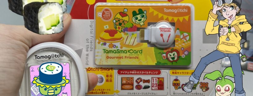 Tamagotchi Smart TamaSma Card Gourmet Friends Unboxing
