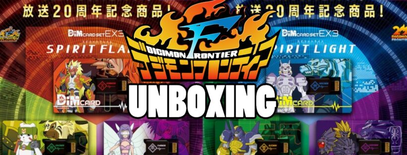Digimon Frontier Dim Card Set Unboxing (Spirit Flame & Spirit Light) | Vital Bracelet Digimon EX3