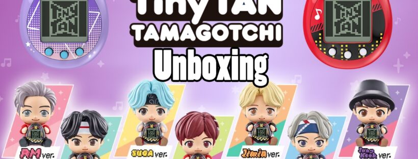 TinyTAN HugMy Tamagotchi Nano Unboxing and Gameplay (BTS Collaboration)